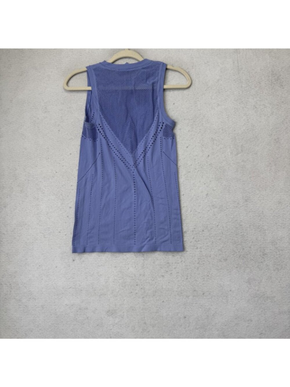 Athleta Tank Top Womens Small Blue Crew Neck Seamless Athletic Running Workout - Picture 5 of 6